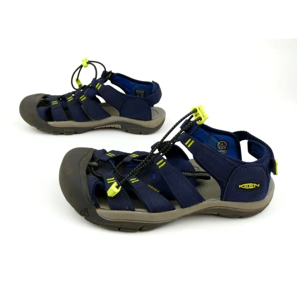 Keen‎ Newport Waterproof Hiking Sandals Navy/Yellow Size 6